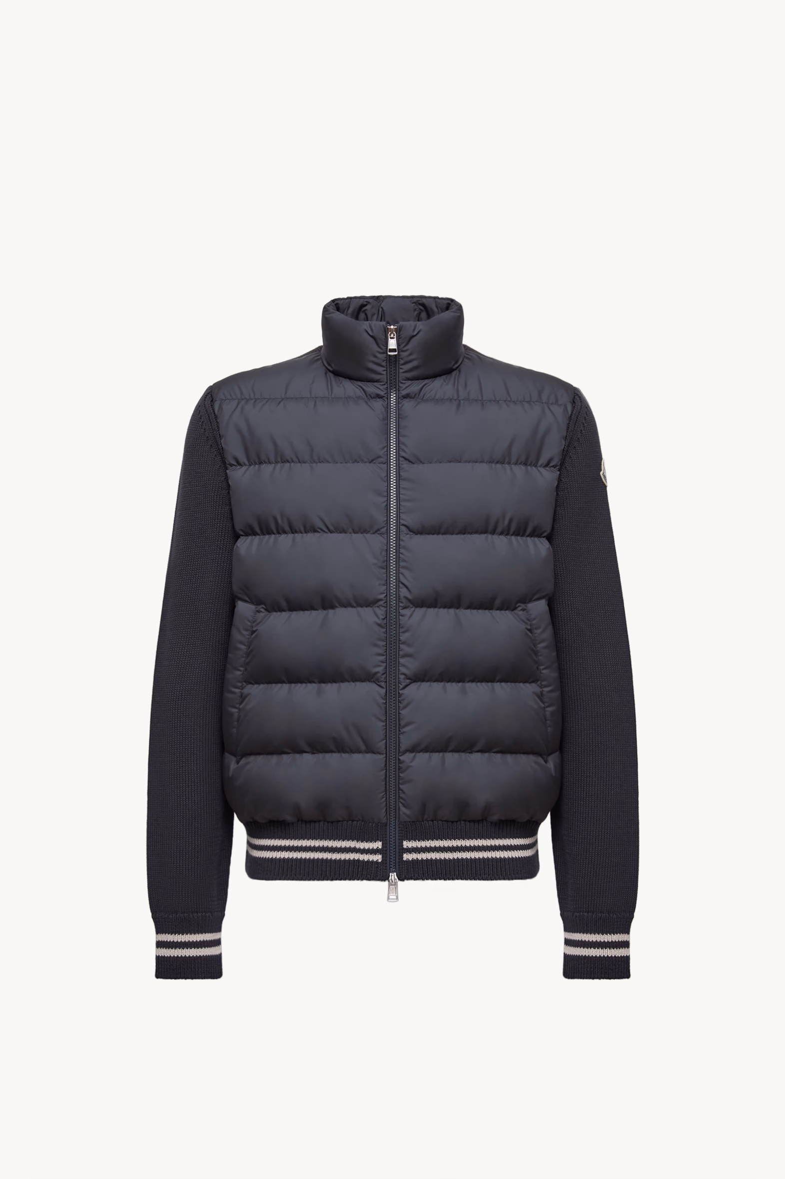 Cardigan en coton matelassé Hommes Bleu marine Moncler 2
